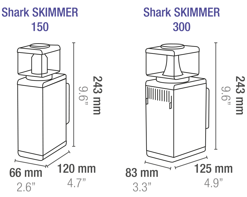 SICCE SHARK SKIMMER 300 Innenabschäumer