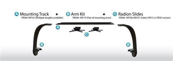 Multi RMS Arms Kit Schienen 102,87cm