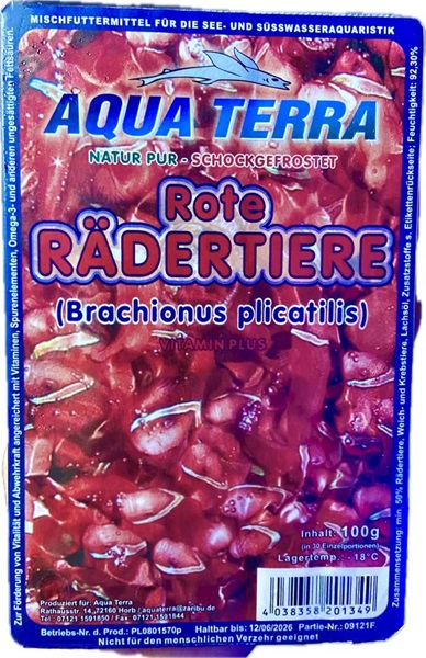 Frostfutter Rote Rädertiere 100g Blister